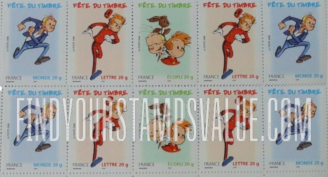 FindYourStampsValue: Fantasio, Spip and Spirou
