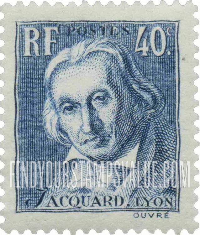 FindYourStampsValue: Joseph Marie Jacquard