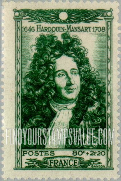 FindYourStampsValue: SEMI-POSTAL - Jules Hardouin Mansart