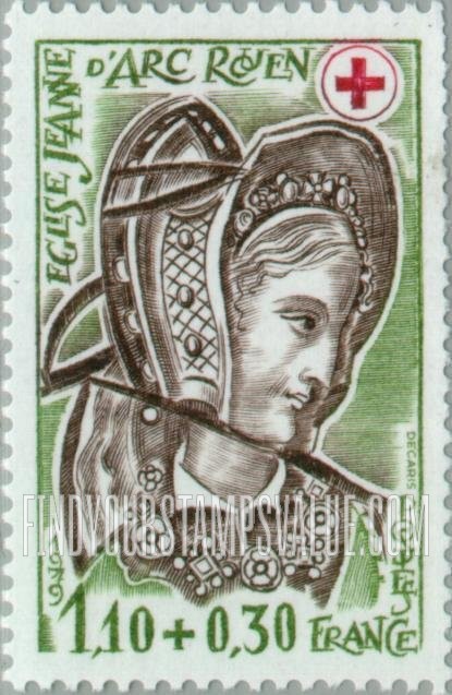FindYourStampsValue: SEMI-POSTAL - Woman, Stained-Glass Window