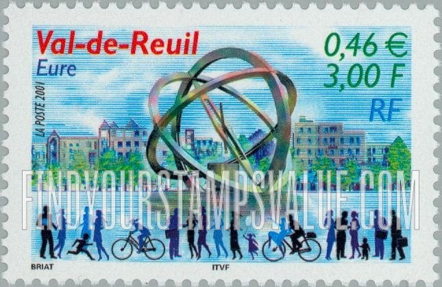 FindYourStampsValue: Astrolabe Sculpture, Val-de-Reuil