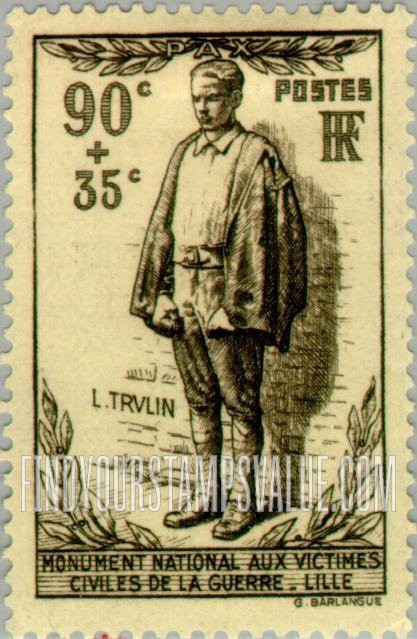 FindYourStampsValue: SEMI-POSTAL - Civilian Facing Firing Squad