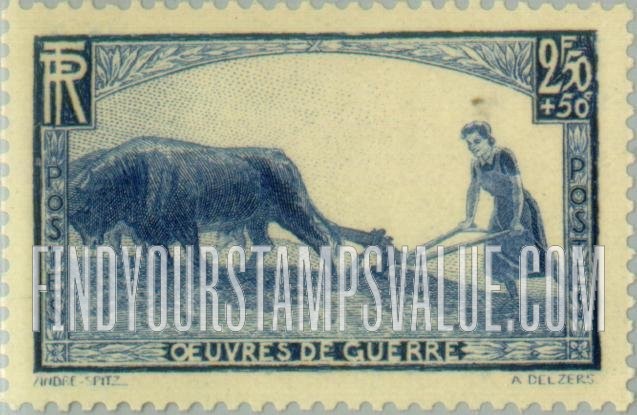FindYourStampsValue: SEMI-POSTAL - Woman Plowing