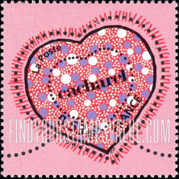 FindYourStampsValue: Hearts: Polka dots