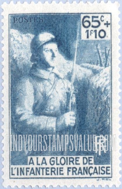 FindYourStampsValue: SEMI-POSTAL - French Soldier