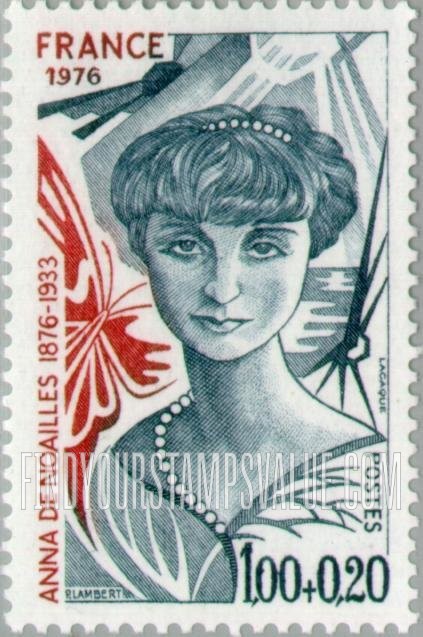 FindYourStampsValue: SEMI-POSTAL - Anna de Noailles