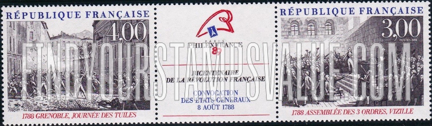FindYourStampsValue: French Revolution, Bicentennial