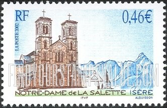 FindYourStampsValue: Pilgrimages to Notre Dame de la Salette, 150th Anniversary