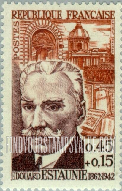 FindYourStampsValue: SEMI-POSTAL - Edouard Estauniè, writer