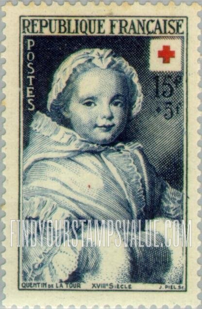 FindYourStampsValue: SEMI-POSTAL - 18th Century Child by Quentin de la Tour