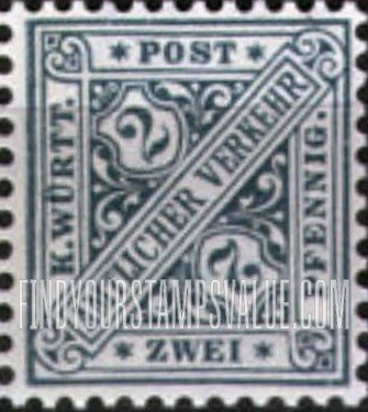 FindYourStampsValue: WURTTEMBERG OFFICIAL - Numeral Value