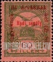 FindYourStampsValue: SEMI-POSTAL STAMPS - “Turul” and Crown of Saint Stephen: Regular Issue of 1913 Surcharged in Red