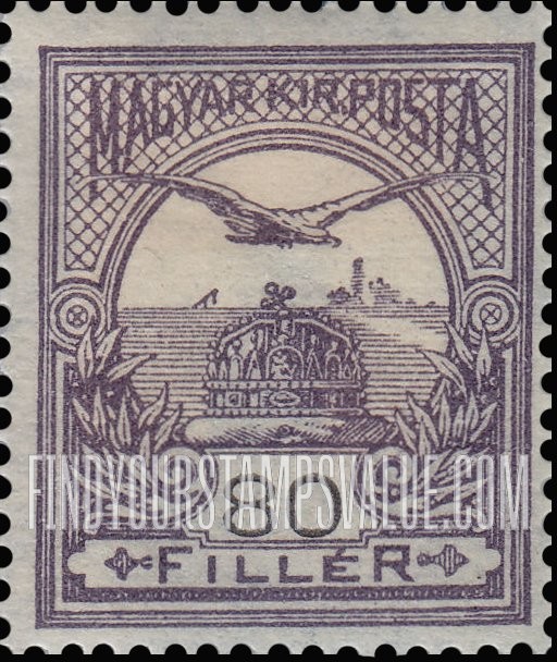 FindYourStampsValue: “Turul” and Crown of Saint Stephen