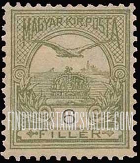 FindYourStampsValue: “Turul” and Crown of Saint Stephen