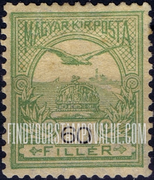 FindYourStampsValue: “Turul” and Crown of Saint Stephen