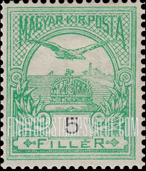 FindYourStampsValue: “Turul” and Crown of Saint Stephen