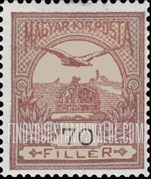 FindYourStampsValue: “Turul” and Crown of Saint Stephen