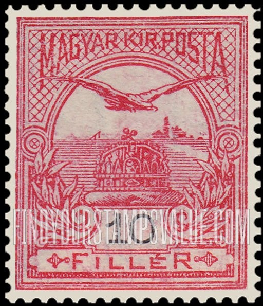 FindYourStampsValue: “Turul” and Crown of Saint Stephen