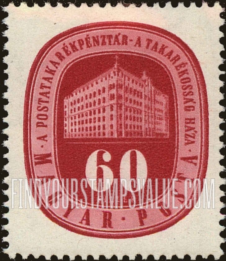 FindYourStampsValue: Postal Savings Bank, Budapest