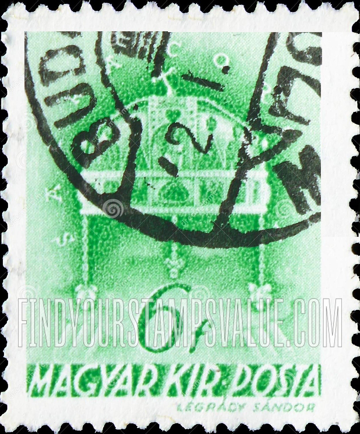 FindYourStampsValue: Crown of Saint Stephen: Types of 1939