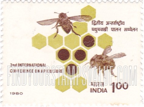 FindYourStampsValue: Republic of India: 2nd International Conference on Apiculture, New Delhi - भारत गणराज्य: द्वितीय अंतरराष्ट्रीय मधुमक्खी पालन सम्मेलन, नई दिल्ली