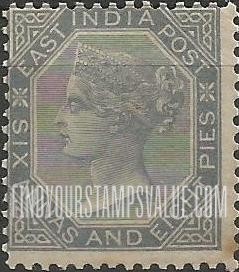 FindYourStampsValue: Crown Colony: Queen Victoria - क्राउन कालोनी: महारानी विक्टोरिया