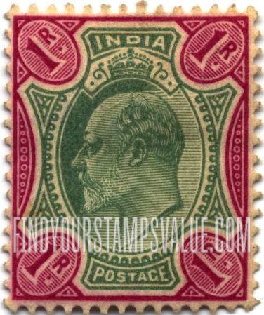 FindYourStampsValue: Empire: King Edward VII - साम्राज्य: राजा एडवर्ड सप्तम