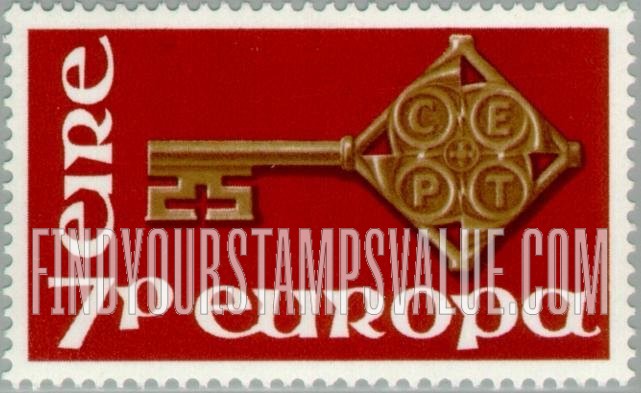 FindYourStampsValue: Golden Key with CEPT Emblem: Europa Issue