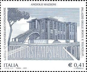 FindYourStampsValue: Post Office, Latina: City of Latina, 70th anniversary