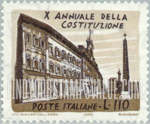 FindYourStampsValue: Montecitorio Palace
