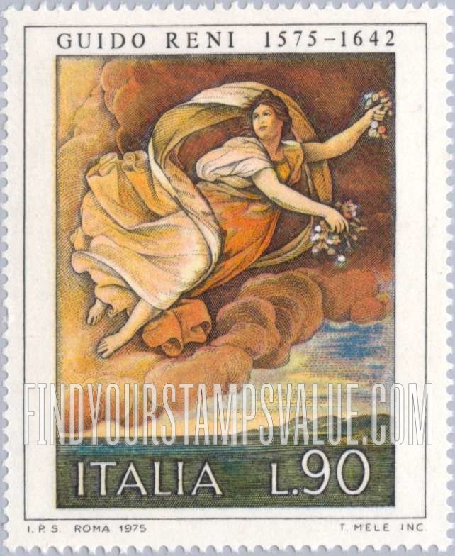FindYourStampsValue: Flora, by Guido Reni