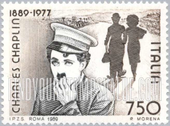 FindYourStampsValue: Charlie Chaplin (1889-1977)
