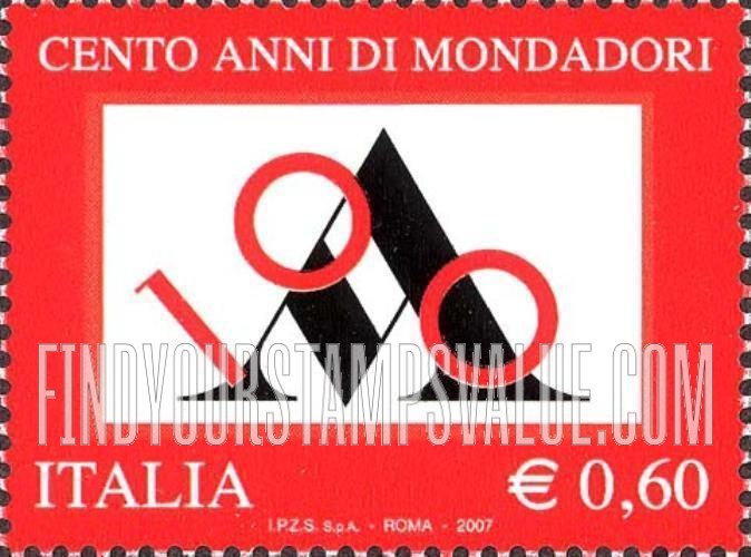 FindYourStampsValue: Mondadori Publishing House, Centennial
