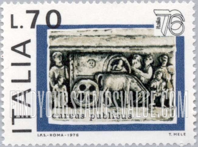 FindYourStampsValue: Cart, from Trajan’s Column