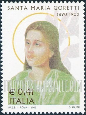 FindYourStampsValue: St. Maria Goretti (1890-1902)