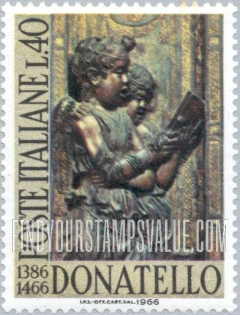 FindYourStampsValue: Singing Angels, by Donatello