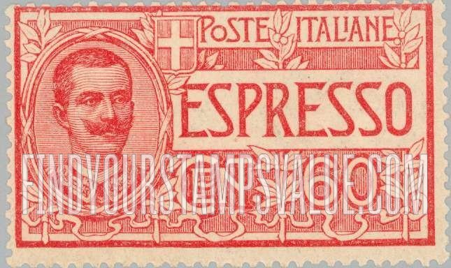 FindYourStampsValue: SPECIAL DELIVERY - King Victor Emmanuel III
