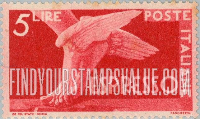 FindYourStampsValue: SPECIAL DELIVERY - Winged Foot