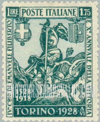 FindYourStampsValue: Philibert and Italian Soldier of 1918