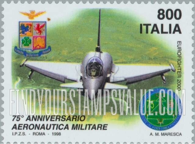 FindYourStampsValue: Armed Forces Day: Eurofighter 2000, Air Force