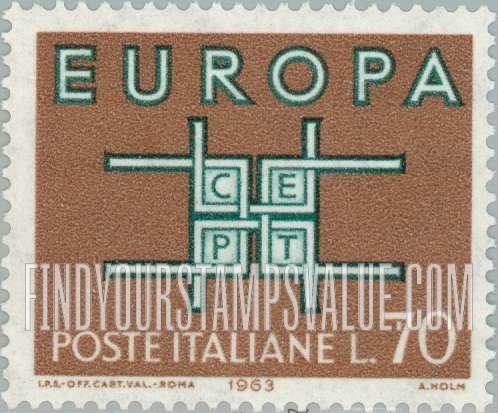 FindYourStampsValue: Europa Issue, 1963: Common Design Type
