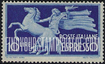 FindYourStampsValue: SPECIAL DELIVERY - Rearing Horse and Torch-Bearer