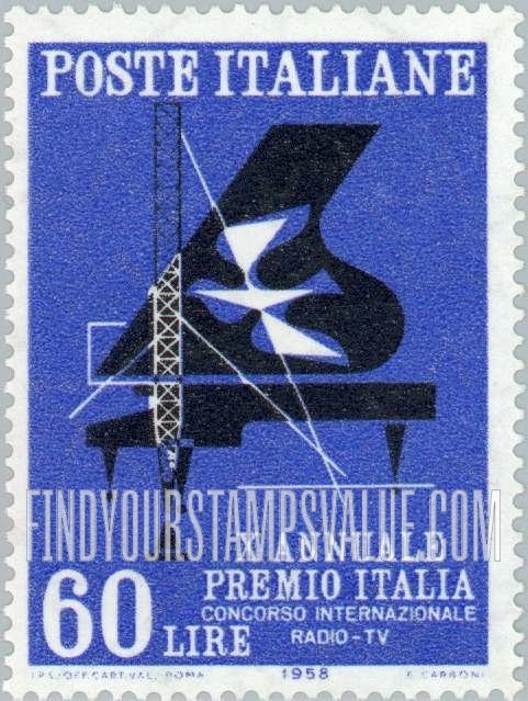 FindYourStampsValue: Piano, dove and antenna