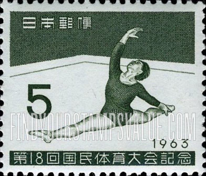 FindYourStampsValue: Woman Gymnast - 女子体操選手