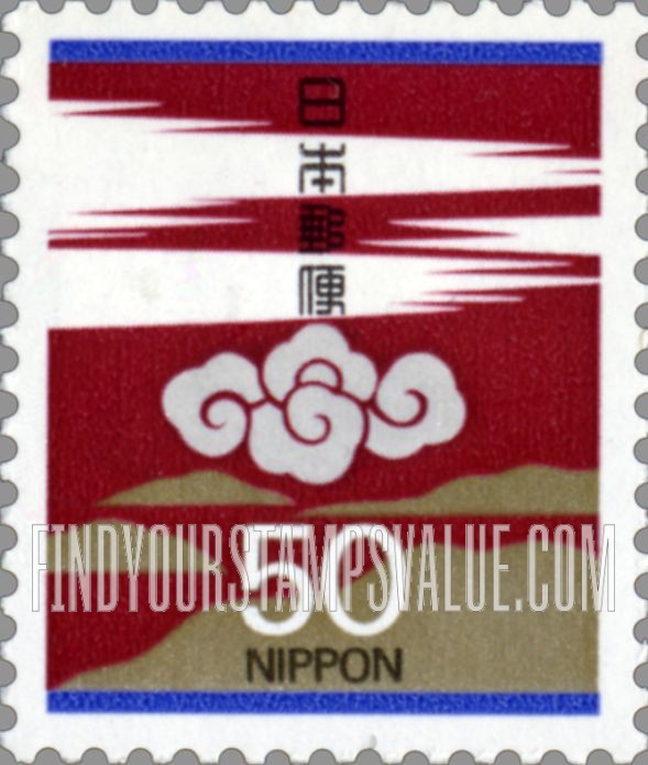 FindYourStampsValue: Cloud, haze (greetings) - 宝雲に霞模様