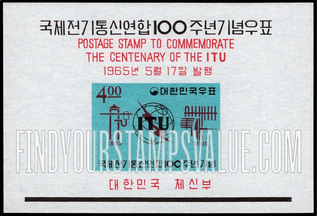 FindYourStampsValue: ITU Emblem, Old and New Communication Equipment