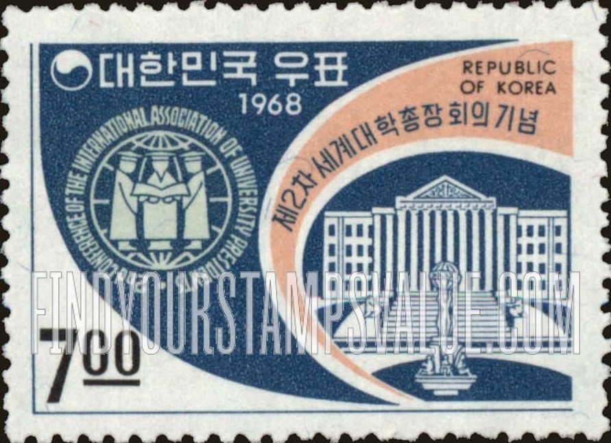 FindYourStampsValue: Kyung Hee University and Conference Emblem - 경희대학교와 회의 마크