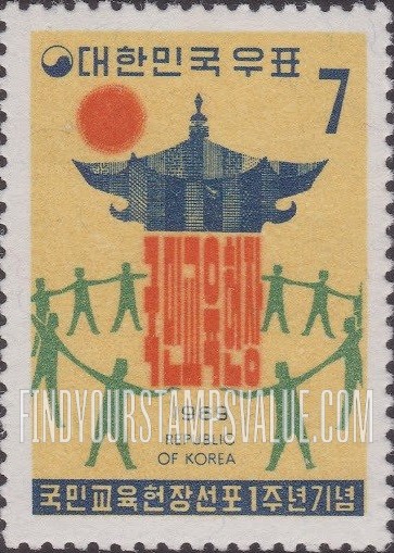 FindYourStampsValue: Allegory of National Education Charter - 국민교육 헌장 우화