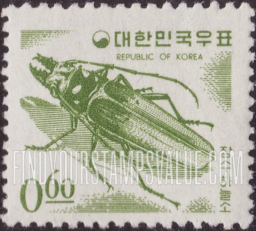 FindYourStampsValue: Long-Horned Beetle - 장수하늘소