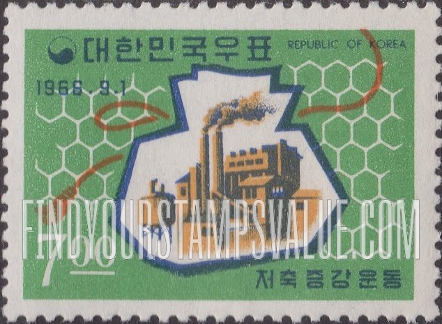 FindYourStampsValue: Factory, Money Bag and Honeycomb - 공장, 주머니와 벌집